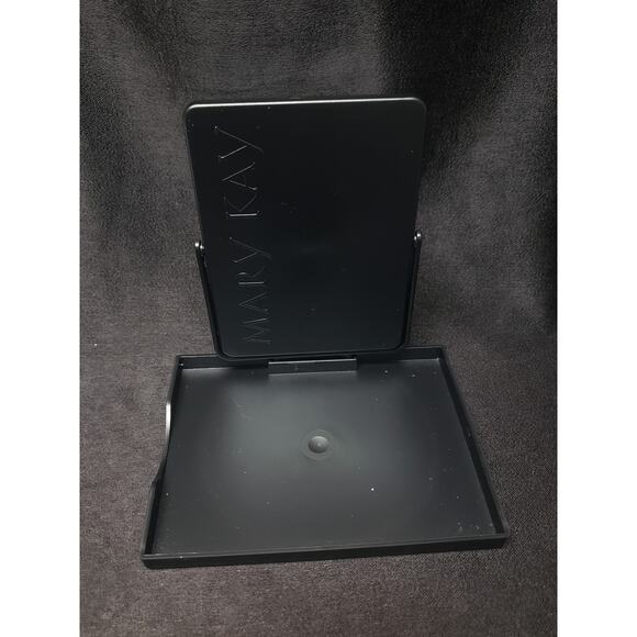 Mary Kay Portable Black Travel Makeup Pop Up Mirror & Zip Mesh Bag Set of 2 NEW - Picture 6 of 8